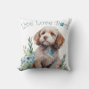 Cojín Decorativo Mamá Perro Cockapoo Floral