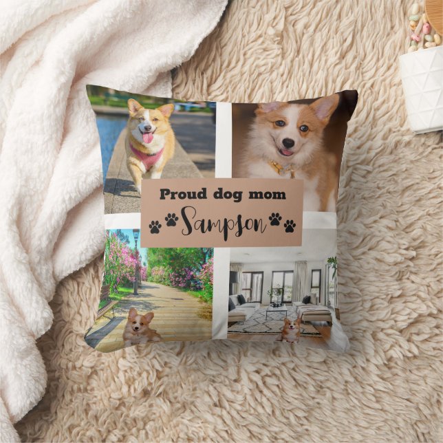 Cojín Decorativo Mamá Perro Lindo Foto Personalizada (Manta)