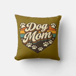 Cojín Decorativo Mamá Perro Retro