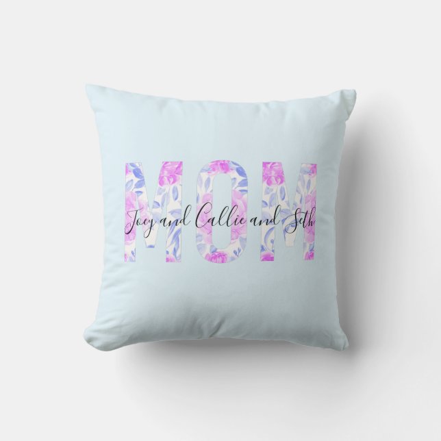 Cojín Decorativo Mamá personalizada (Anverso)
