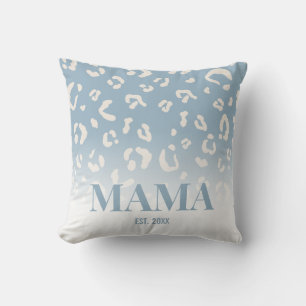 Cojín Decorativo Mamá Personalizada con Patrón Moderno de Leopardo