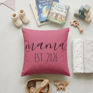 Cojín Decorativo Mamá Rosa Año de Estilo Minimalista para el Hogar