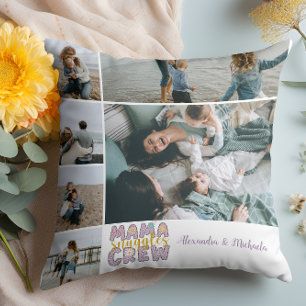 Cojín Decorativo Mama Snuggle Crew Floral 6 Colaje de Fotos