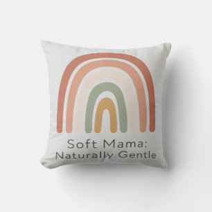 Cojín Decorativo Mamá Suave Estética Bohemio Arcoíris Naturalmente