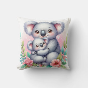 Cojín Decorativo Mamá y cría de koala
