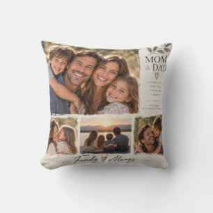 Cojín Decorativo Mamá y Papá Colgante de Fotos Familiares en Almoha