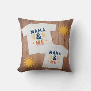 Cojín Decorativo Mamá y yo bilingües: Sol y luna