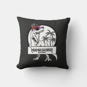 Cojín Decorativo Mamasaurus Mom T rex Dino Funny Nombre personaliza