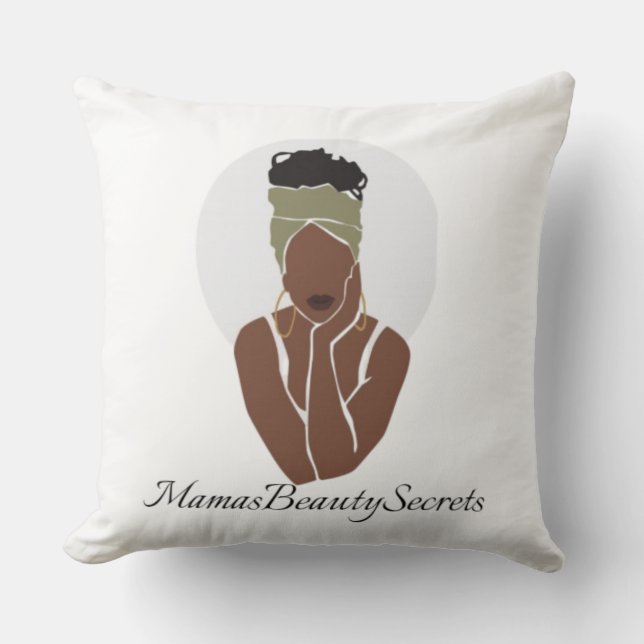 Cojín decorativo MamasBeautySecrets (Anverso)