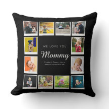 Mami Birthday Collage de fotos Template Black