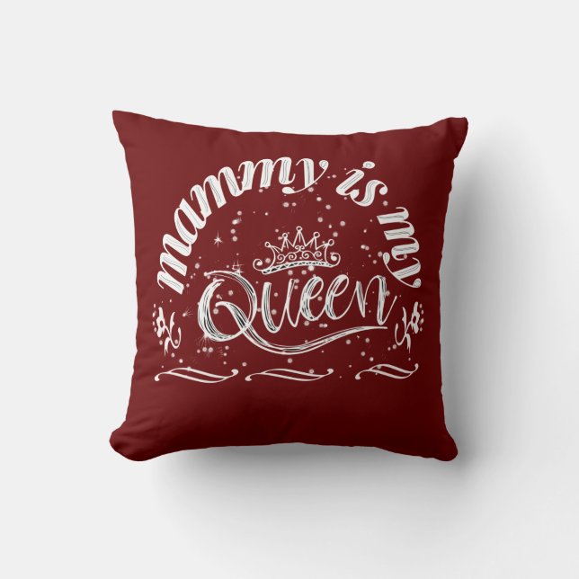 Cojín Decorativo Mammy es mi reina (Anverso)