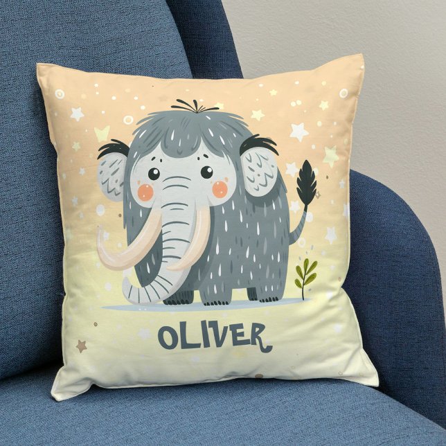 Cojín Decorativo Mamut Adorable Personalizado (Subido por el creador)