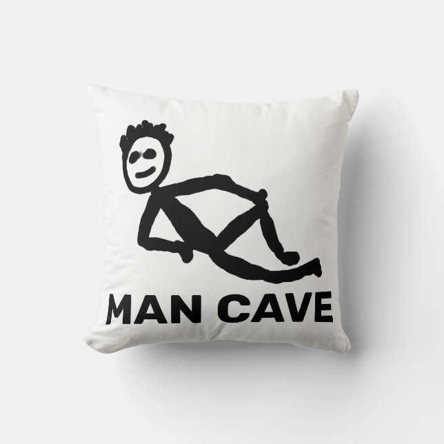 COJÍN DECORATIVO MAN CAVE PILLOWS (Anverso)