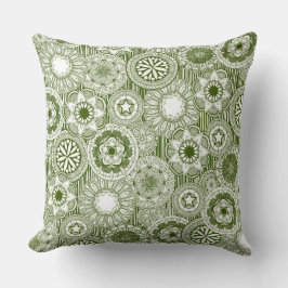 Cojín Decorativo manala cirque blanco verde