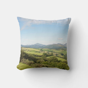 Cojín Decorativo Mañana de verano, la postal del Valle del Conwy