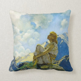 Cojín Decorativo Mañana, por Maxfield Parrish