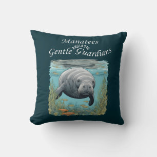 Cojín Decorativo Manatees Gentles Aquatic Guardians