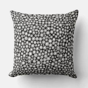 Cojín Decorativo Mancha 071215 - Blanco en negro