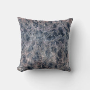 Cojín Decorativo Mancha de Acuarela Abstracta Rosa Azul y Sonrojado