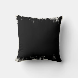 Cojín Decorativo Mancha de pintura abstracta en blanco y negro