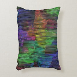 Cojín Decorativo manchas de color claro bajo líneas deformadas