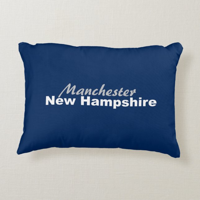 Cojín Decorativo Manchester, New Hampshire Pillow (Reverso)