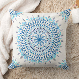 Cojín Decorativo Mandala azul