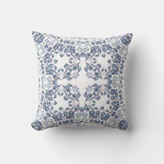 Cojín Decorativo Mándala azul polvoriento