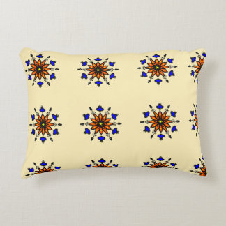 Cojín Decorativo Mandalá Azul Real