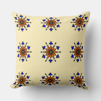 Cojín Decorativo Mandala Azul Real