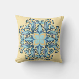 Cojín Decorativo Mandala Bloom Pillow in Yellow