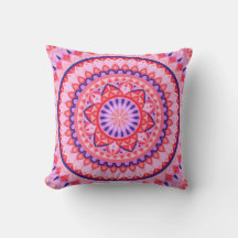 Mandalá Boho Rosa Patrón Geométrico Vibrante Amor