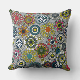 Cojín Decorativo mandala cirque festival silver