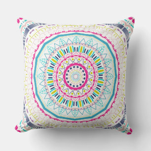 Cojín Decorativo mandala colorido