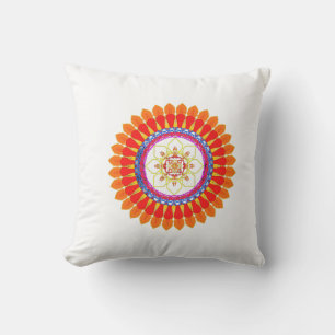 Cojín Decorativo Mandala de Euforia Rítmica