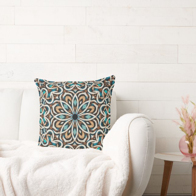 Cojín Decorativo Mandala de flores infinitas (Sofá)