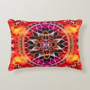 Cojín Decorativo Mandala decorativa roja
