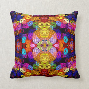 Cojín Decorativo Mandala del Amarillo-Ángel-Insecto