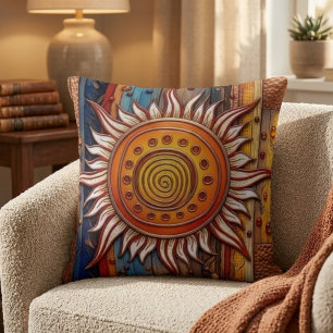 Cojín Decorativo Mandalá del solsticio