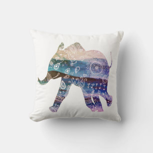 Cojín Decorativo Mandala Elephant Art Throw Cushion