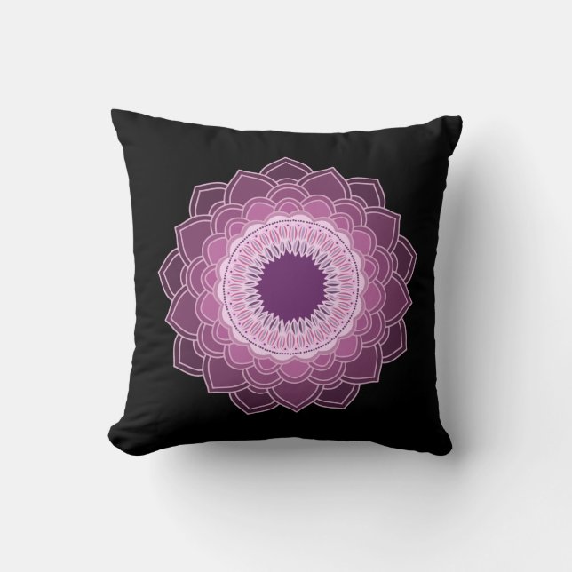 Cojín Decorativo Mandala estampada (Anverso)