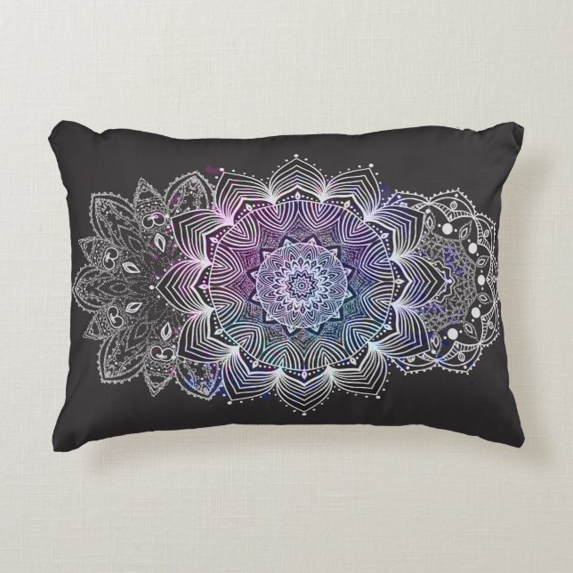 Cojín Decorativo Mandalá floral (Anverso)