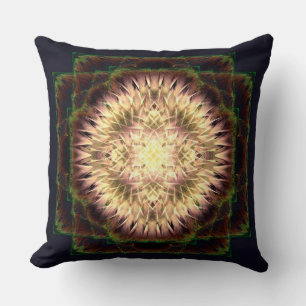 Cojín Decorativo Mándala floral fractal