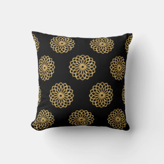 Cojín Decorativo Mandala Gold y Black
