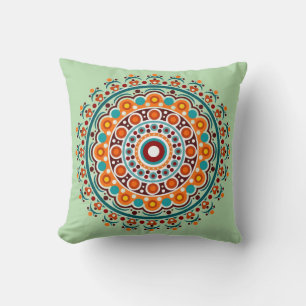 Cojín Decorativo Mandalá Indio Colorido