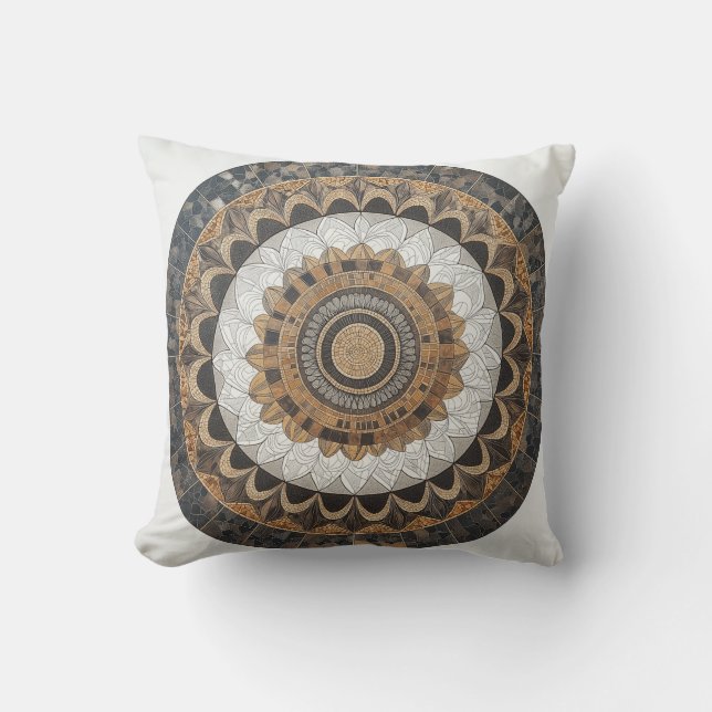 Cojín Decorativo Mandala Mosaic Circle Pillow (Anverso)