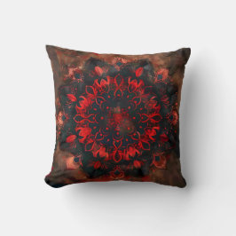 Cojín Decorativo Mandala oscura - Regalo gótico de Boho