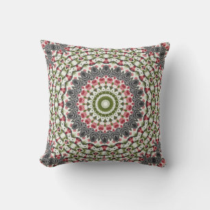Cojín decorativo Mandala patrón redondo caleidosco