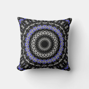 Cojín Decorativo Mandala Tribal Celta ( Azul )