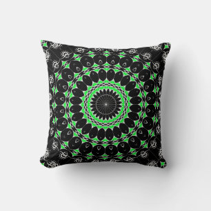 Cojín Decorativo Mandalá Tribal Celta ( Verde )
